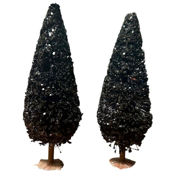 Lot of 6 Ashland Halloween Village Accessories Trees Shrubs Spooky Tree Pumpkin - Picture 5 of 7